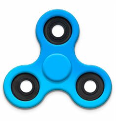 модель Спиннер Голубой - Fidget Spinner